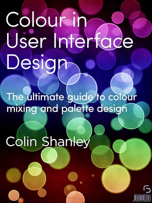 Book cover from Colour in User Interface Design, by Colin Shanley.